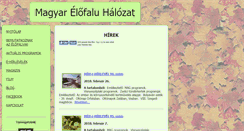 Desktop Screenshot of elofaluhalozat.hu