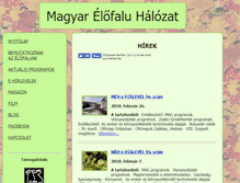 Tablet Screenshot of elofaluhalozat.hu